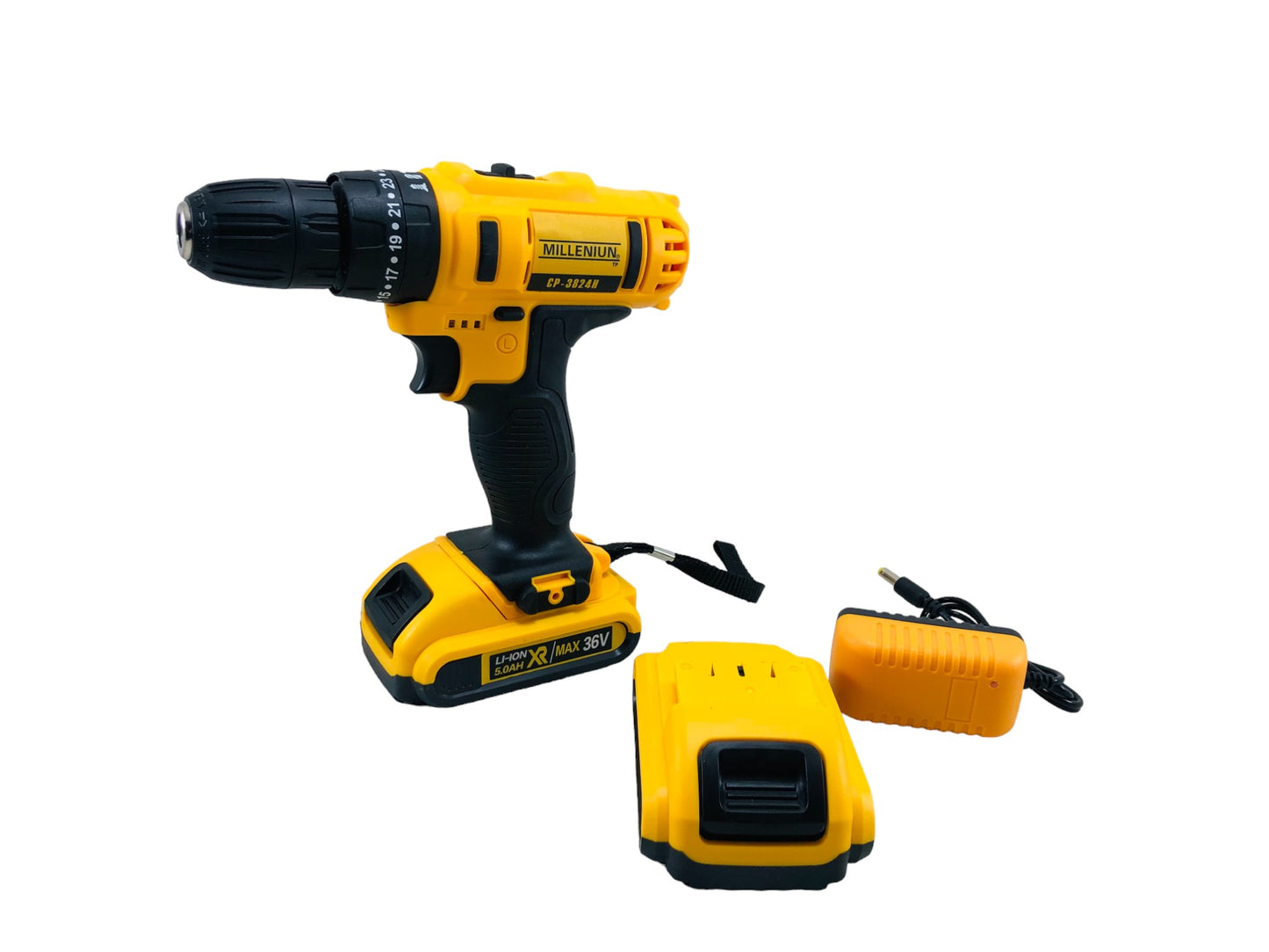 Taladro Percutor 36v Inalámbrico 2baterías + 92 Herramientas